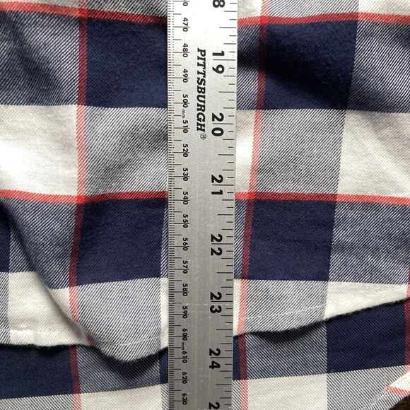 Lunya Pajama Top Buffalo Check Cotton Modal Brushed Flannel Shawl Collar Medium - Picture 14 of 14